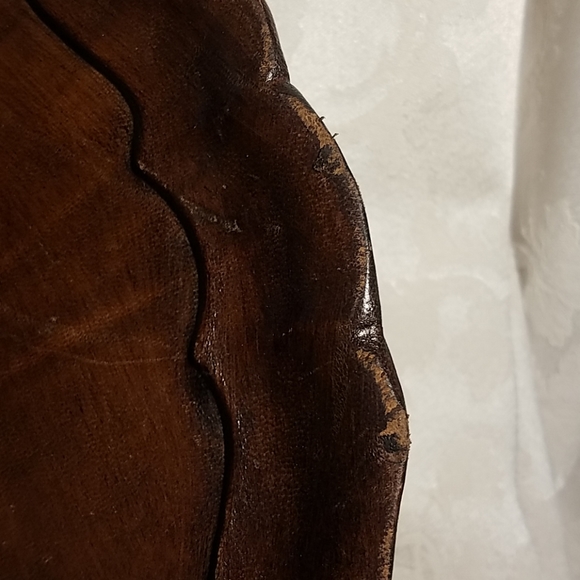 Vintage Large Stamped Leather Tray- Spain - Picture 7 of 8